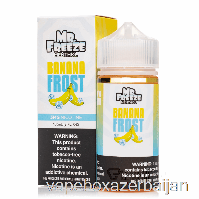 Vape Azerbaijan Banana Frost - Mr Freeze - 100mL 0mg